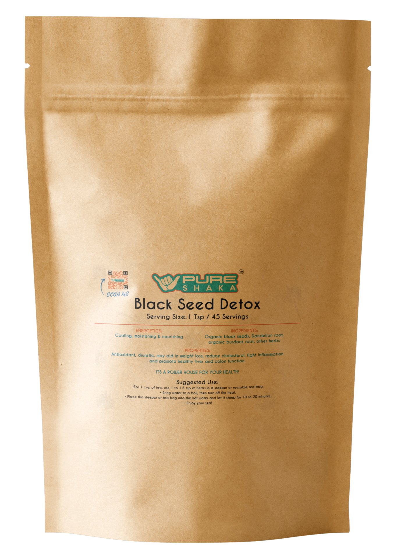 Black Seed Detox Herbal Tea / Large - 45 servings